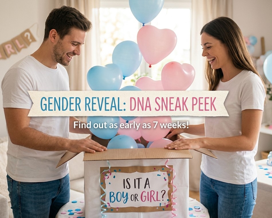 DNA Sneak Peek gender reveal.